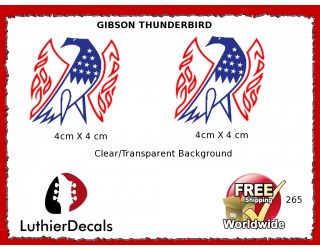 Gibson Thunderbird Firebird Guitar Decal 265
